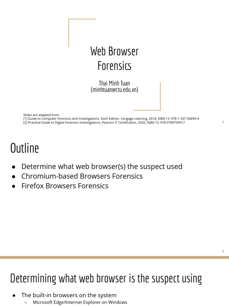 Web Browser Forensics Techniques | PDF | Http Cookie | Software