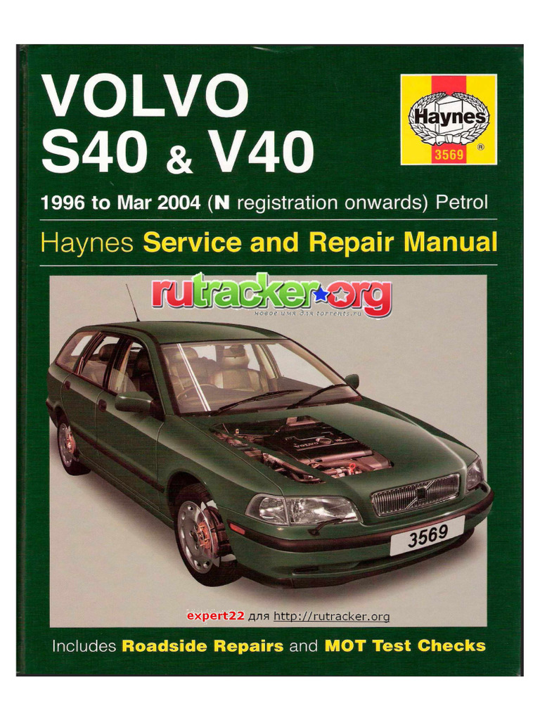 2003 Volvo S40 Service Manual Pdf Us