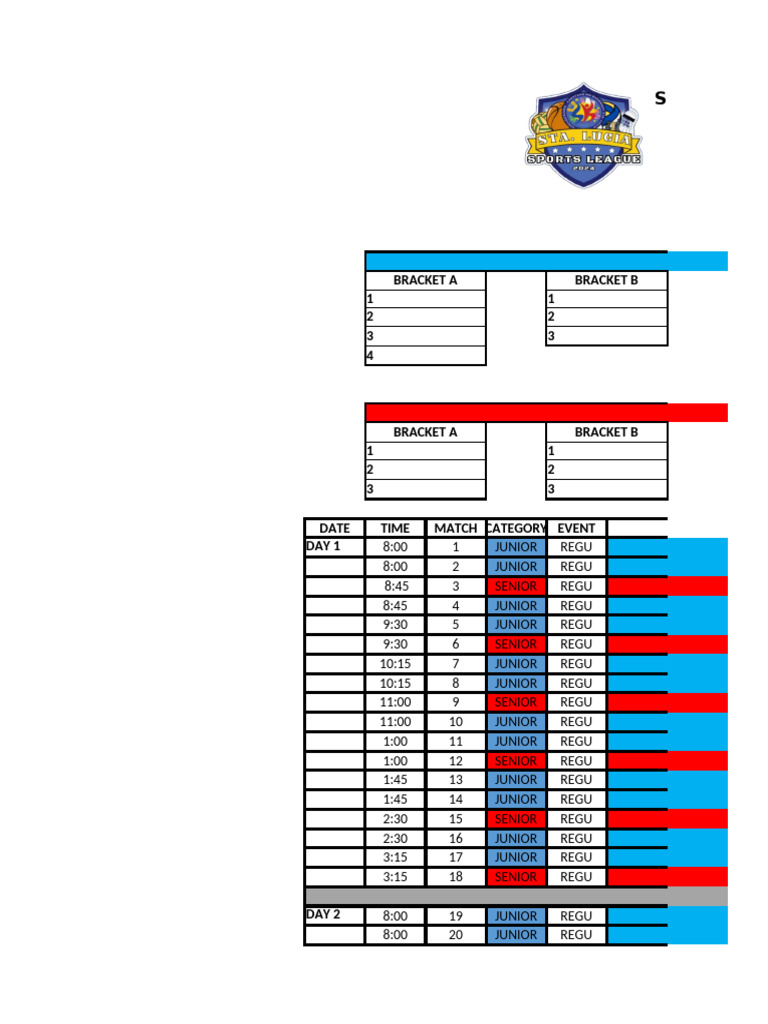Sepaktakraw Game Schedule 2024 | PDF | Sports Competitions | Sports