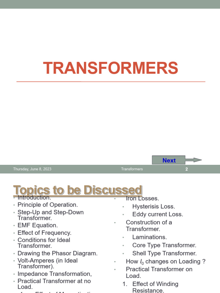 Transformers Pdf Transformer Electromagnetic Induction