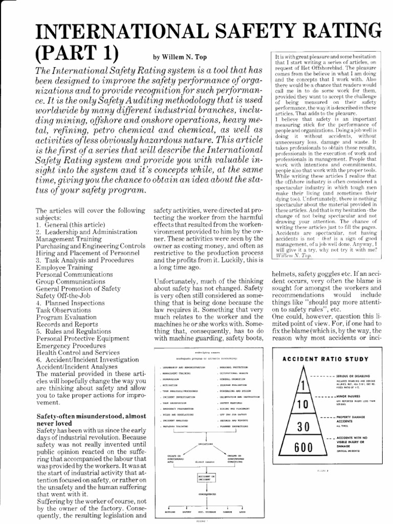 International Safety Rating (PART 1) PDF Evaluation Motivation