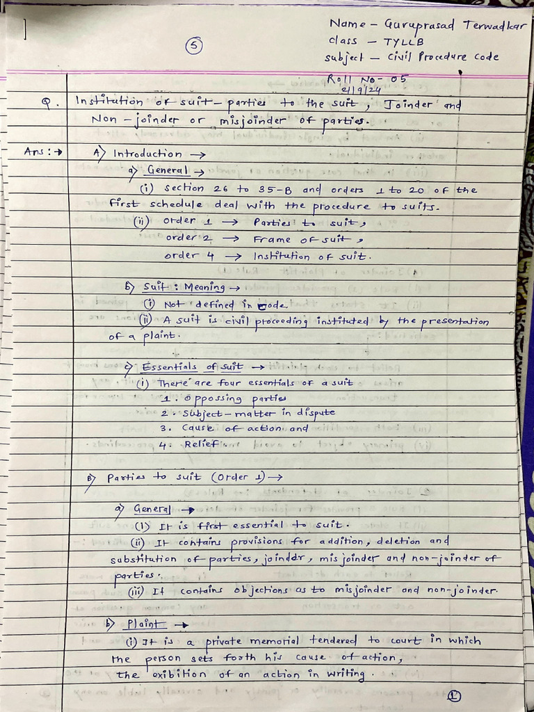 Civil Procedure Code Tyllb-20-25 | PDF