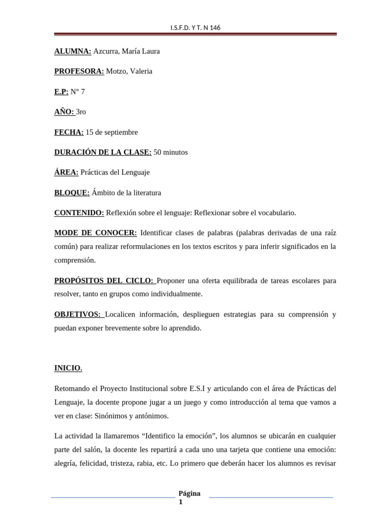 Planificacion P. Del Lenguaje 3ro | PDF | Artes del Lenguaje y ...