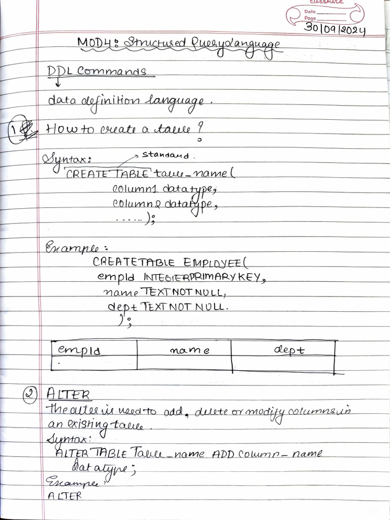 DBMS MOD 4 Notes ? | PDF