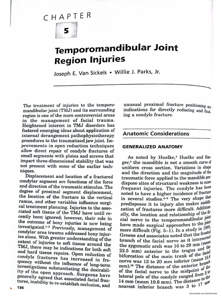 TMJ Injuries Fonseca | PDF
