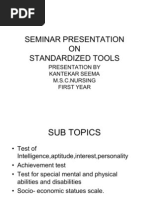 Download Ppt of Standardized Tools by Subhada Gosavi SN79668476 doc pdf
