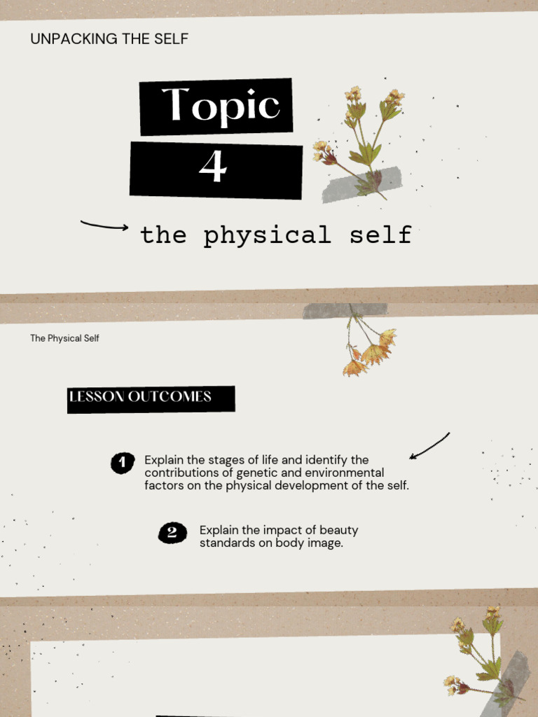 Understanding Physical Self Development | PDF | Embryo | Prenatal ...