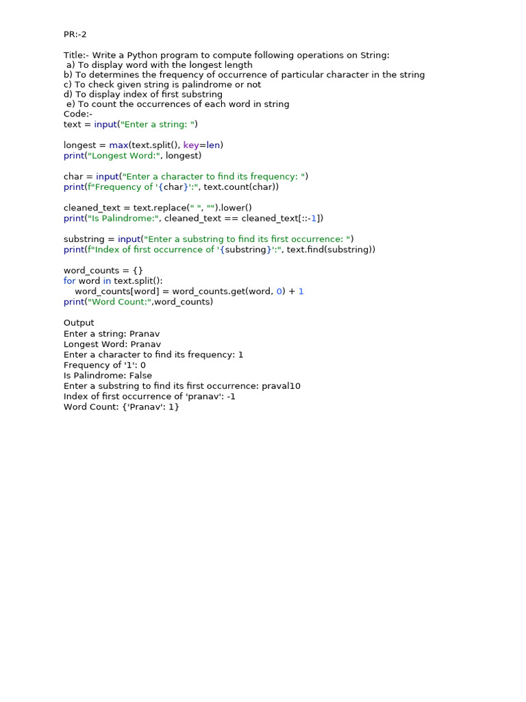 PrathamFDS | PDF | Matrix (Mathematics) | String (Computer Science)