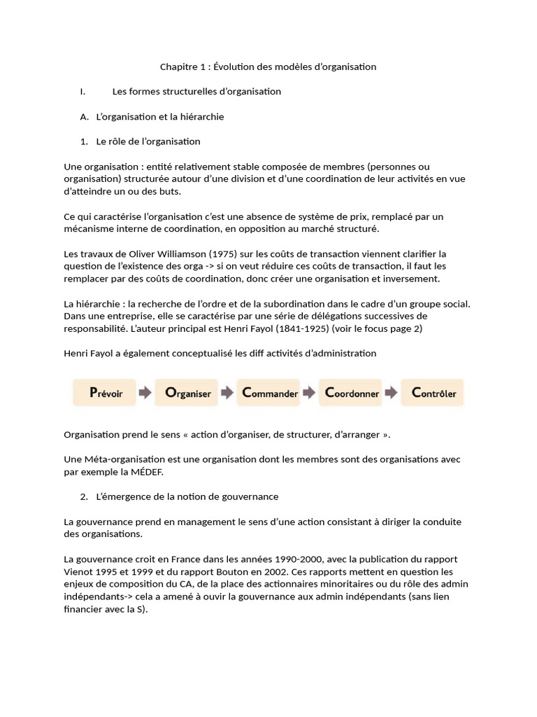Principes du management et organisation | PDF | Business | Gestion de ...