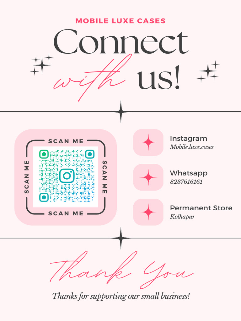 Light Pink Feminine Social Media QR Code A4 Document - 20241121 ...