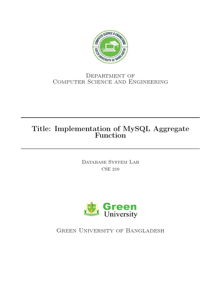 MySQL Aggregate Functions Guide | PDF | Sql | Data Management