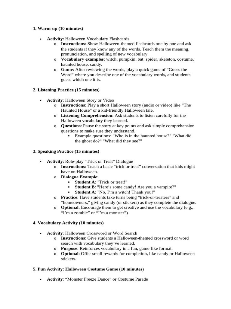 Halloween Pdf Halloween Trick Or Treating