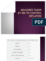 Measures Taken by RBI To Control Inflation