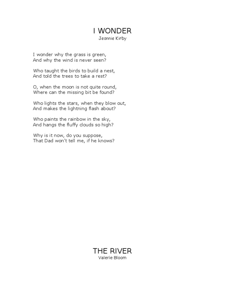Poems 1 3 | PDF