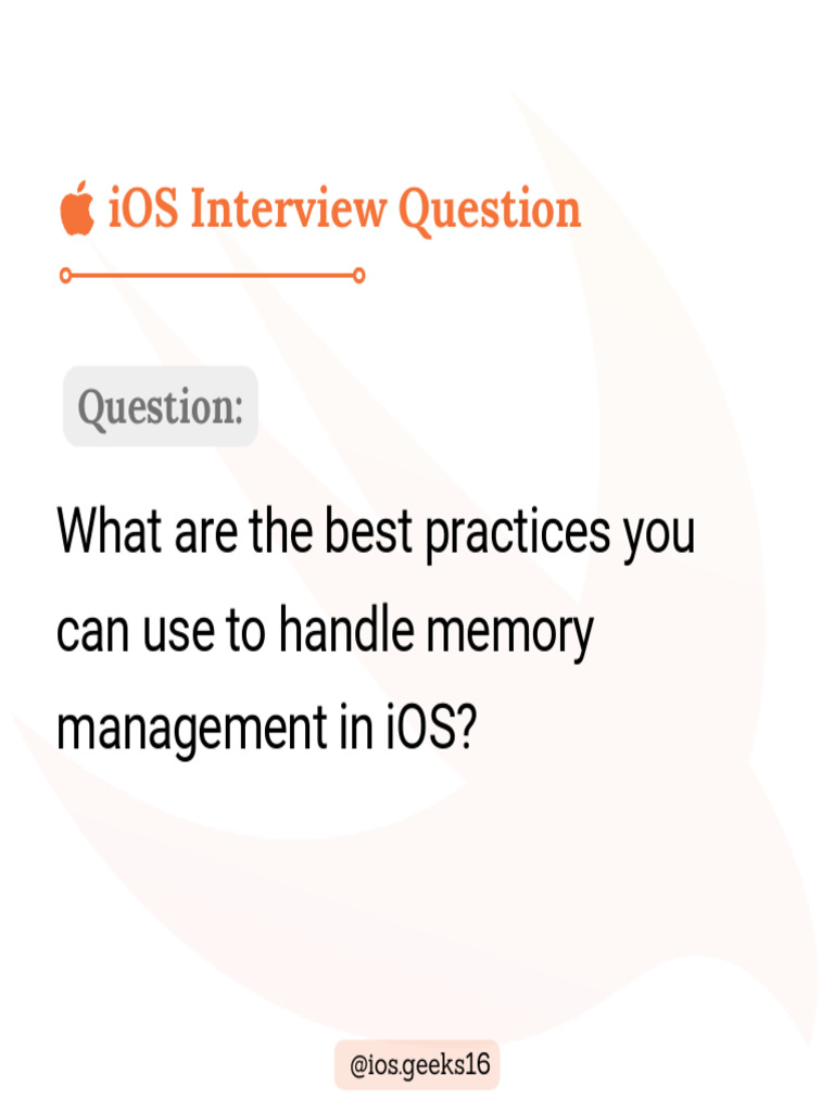 Memory Management in iOS 1688896587 | PDF | Ios | Computer Data