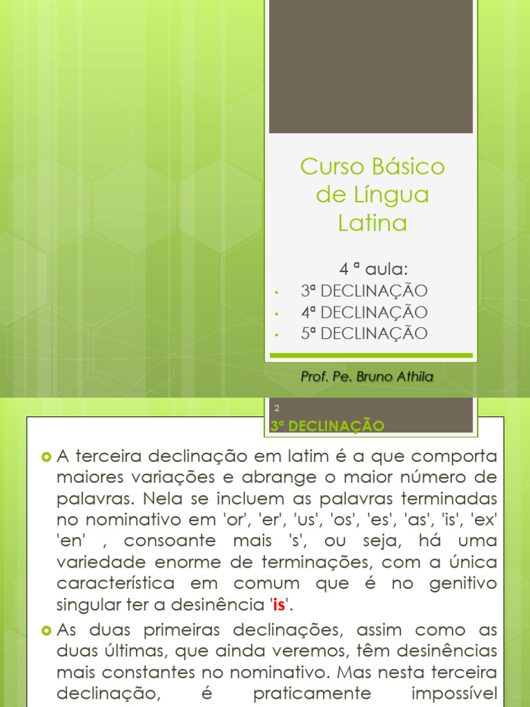 Latim | PDF | Latim | Substantivo