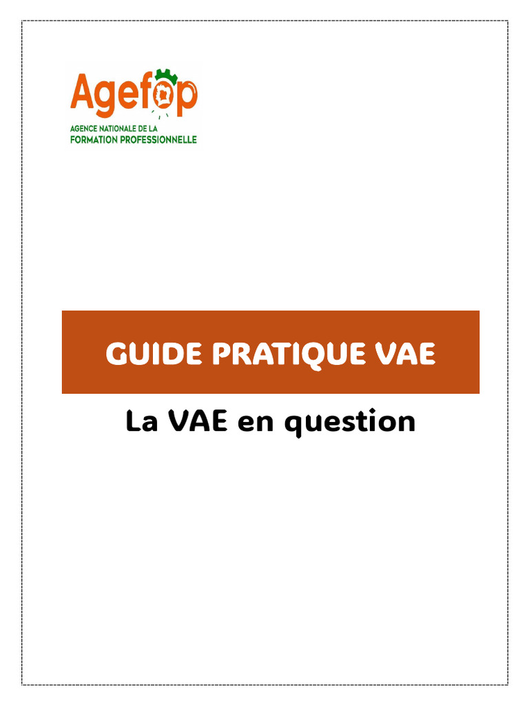 Guide pratique de la VAE | PDF