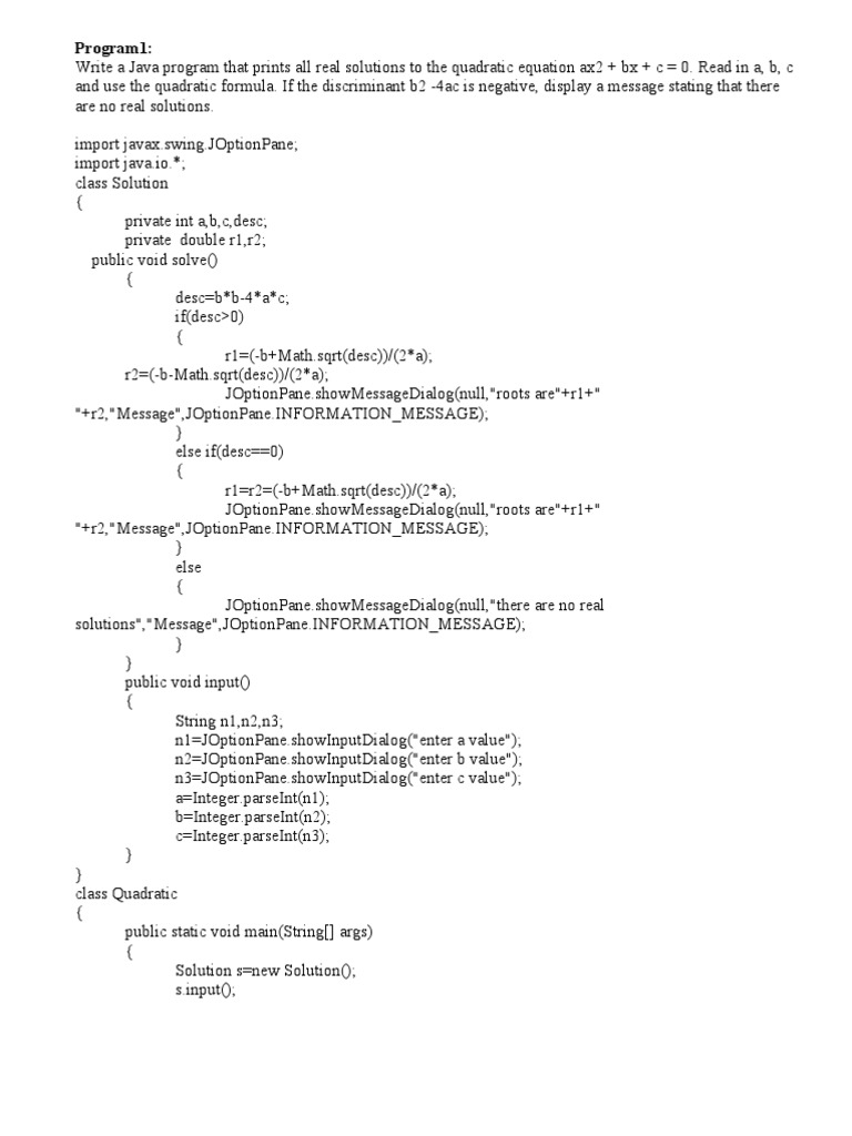 Java Lab Manual PDF C (Programming Language) Computer File