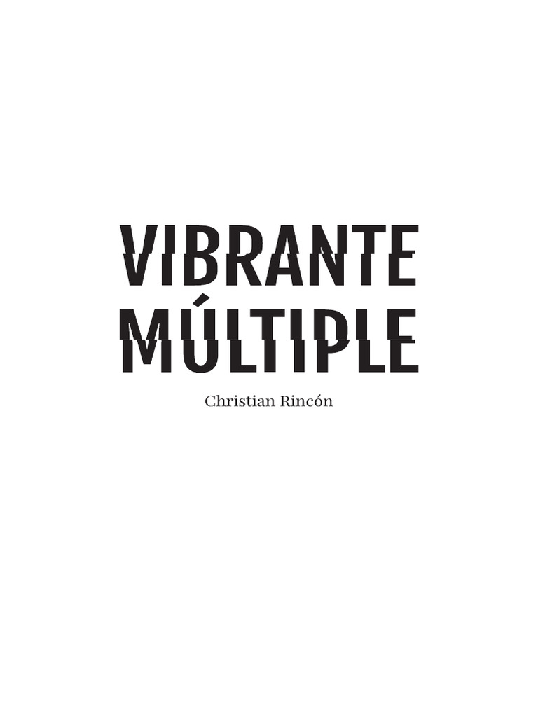 VIBRANTE MULTIPLE-Christian Rincón | PDF | Sonido
