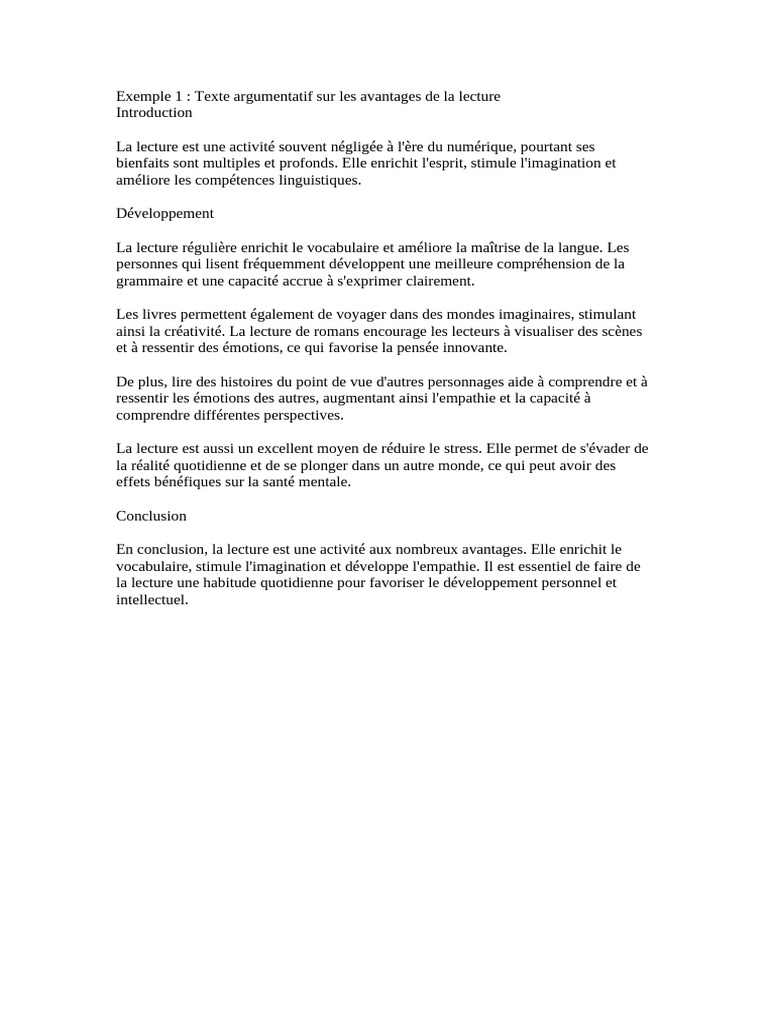 Avantages de la lecture quotidienne | PDF | Évolution de carrière ...