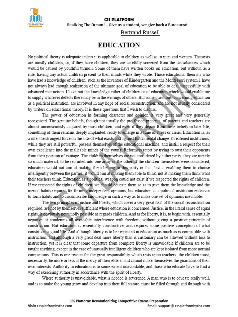 Education | PDF | Disciplines | Knowledge