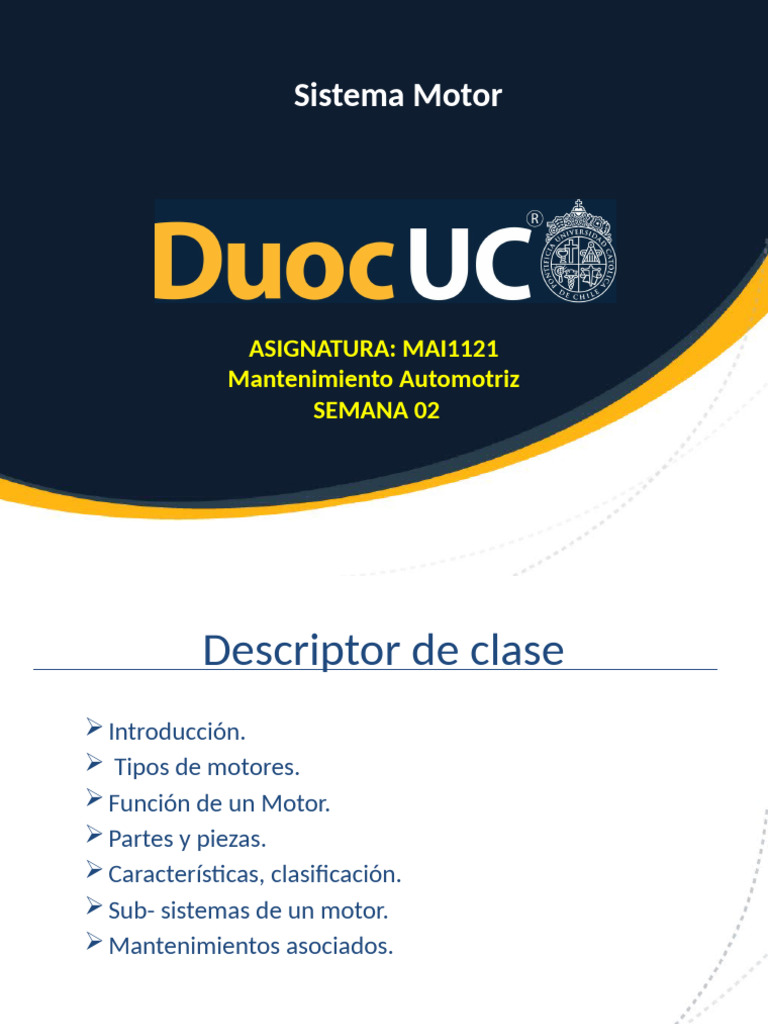 1 1 6 Sistema Motor | PDF | Partes de vehículo | Tecnología del motor