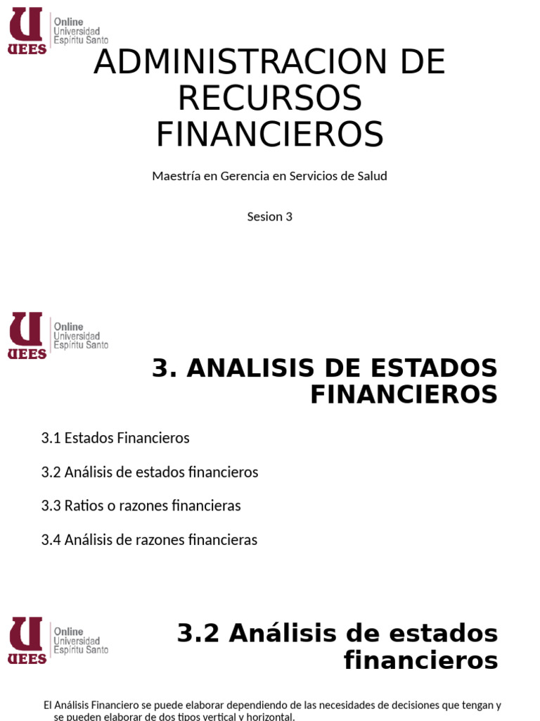 Análisis de Estados Financieros y Ratios | PDF | Ratio financiero ...