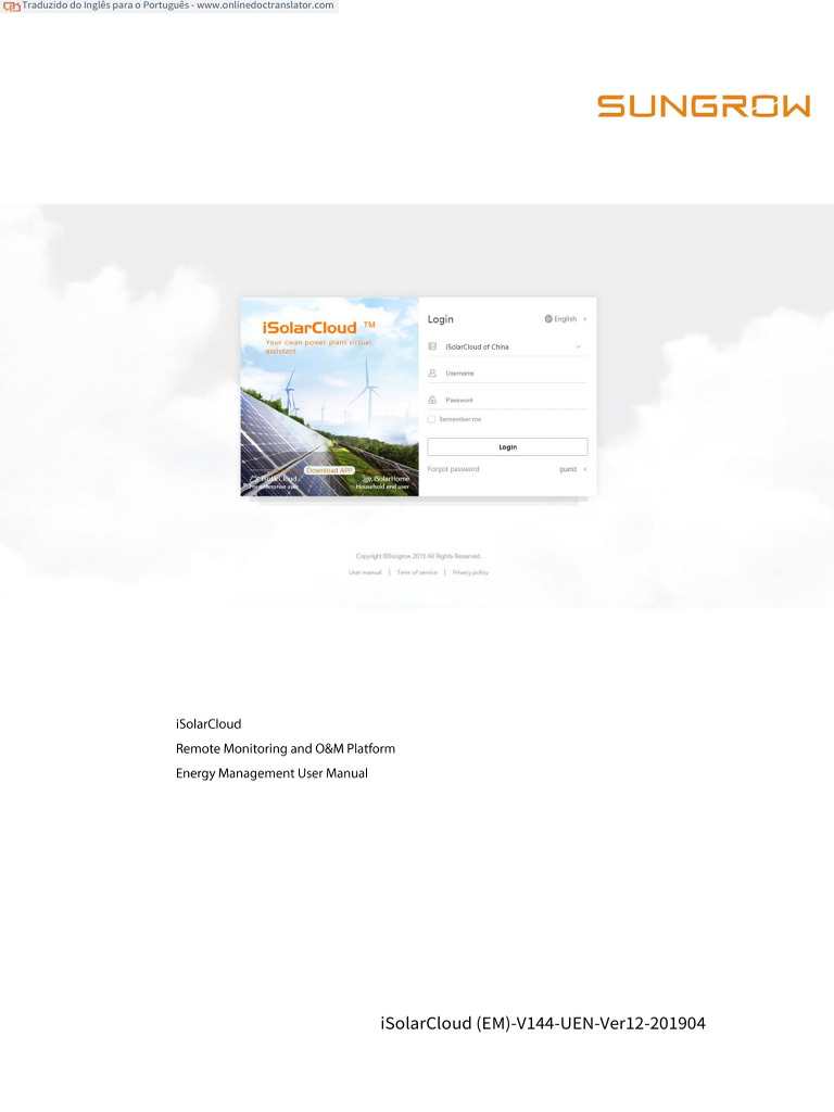 Manual Isolar Cloud EN - En.pt | PDF