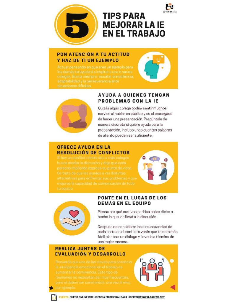 5 Tips para Mejorar La IE en El Trabajo | PDF