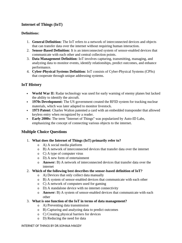 Understanding the Internet of Things | PDF | Internet Of Things ...