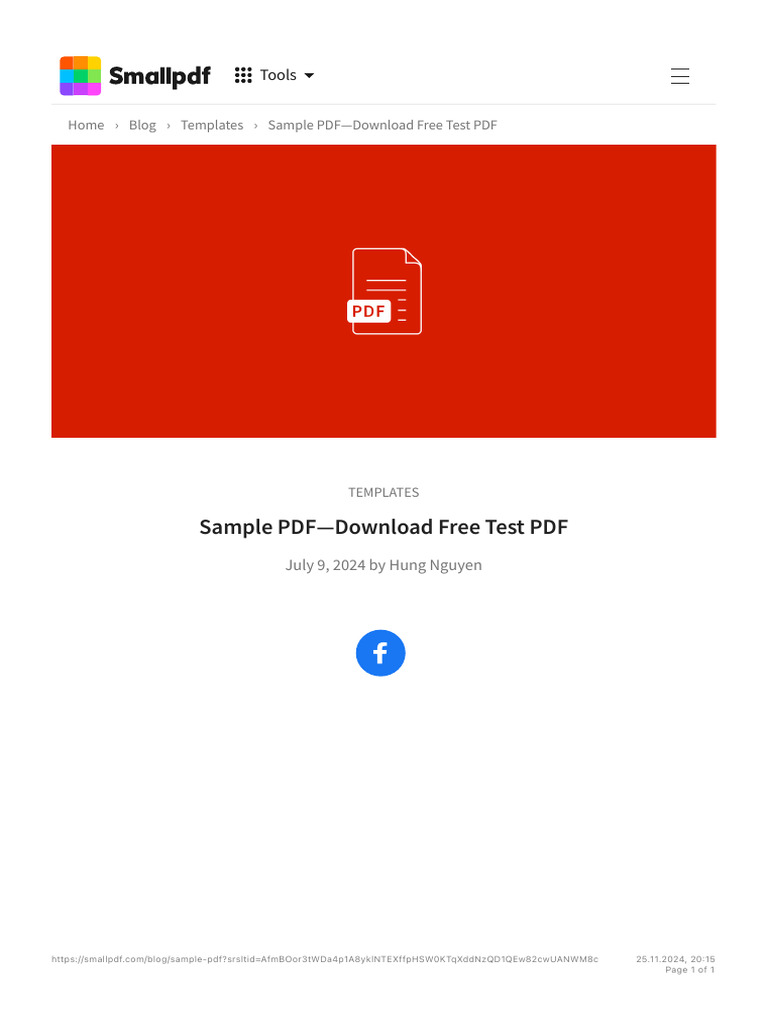 Free Test PDF for Template Users | PDF