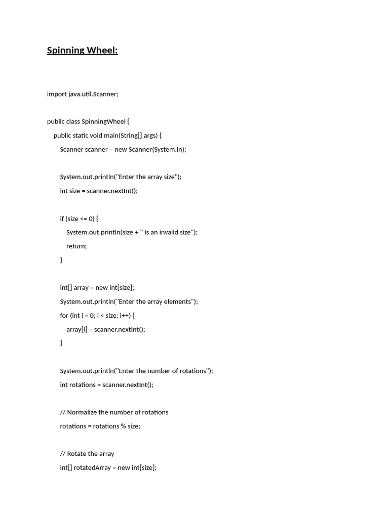 Spinning Wheel | PDF | Technology & Engineering