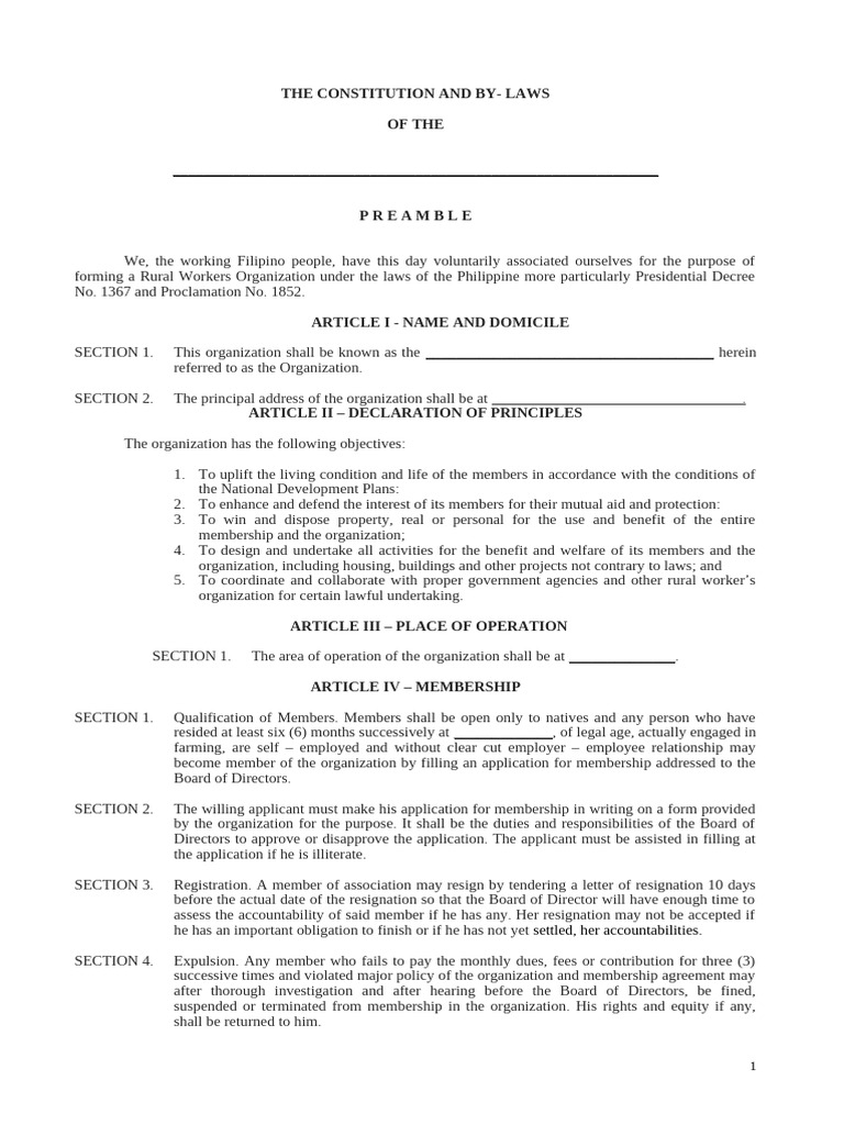 CBL Ratification for Rural Workers Organization | PDF | Board Of ...