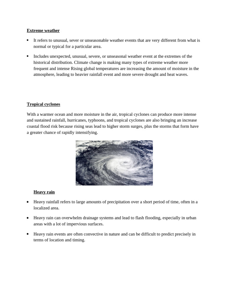 Understanding Extreme Weather Events | PDF | Flood | Climate Change