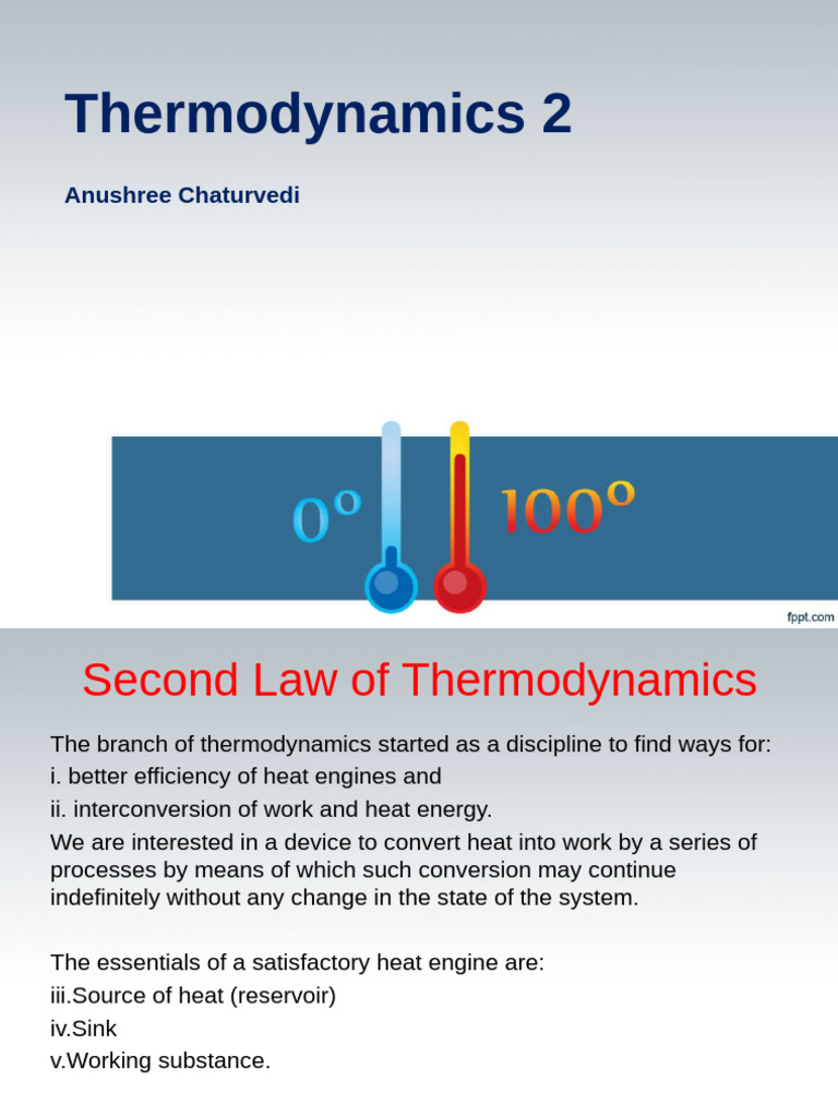 Thermodynamics 2 Pdf Heat Second Law Of Thermodynamics