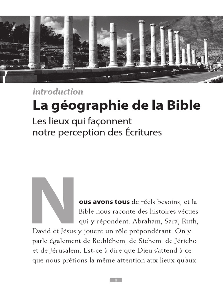 Géographie de la Bible et ses enjeux | PDF | Goliath (Bible) | Abraham