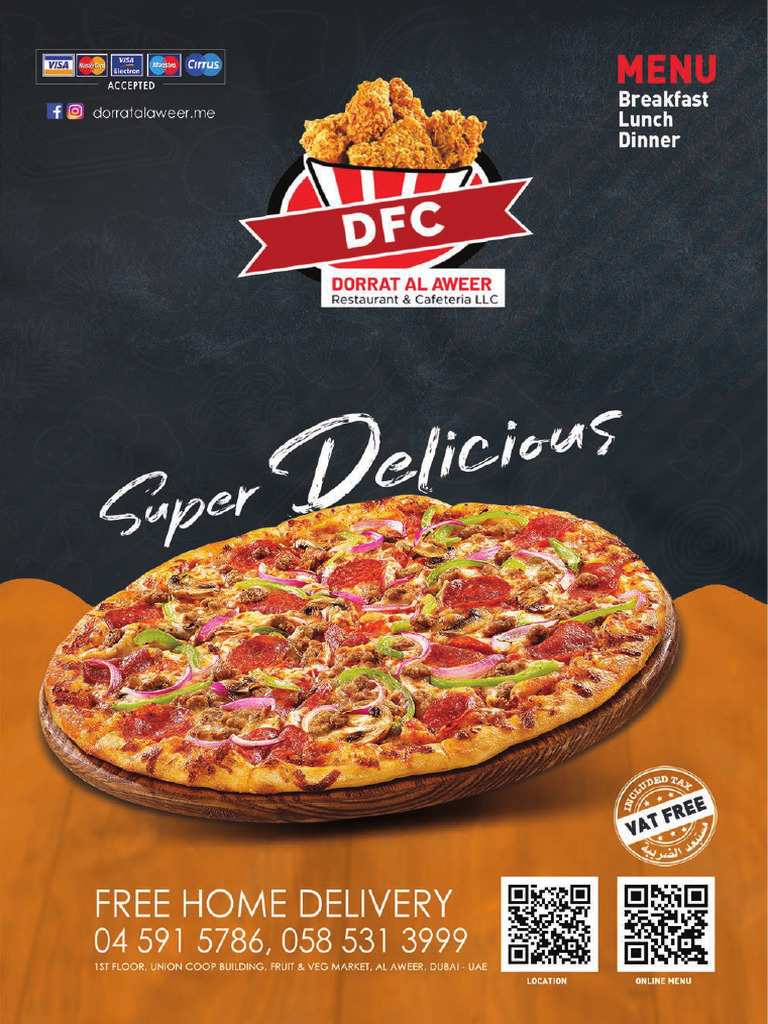 DFC Online Menu | PDF