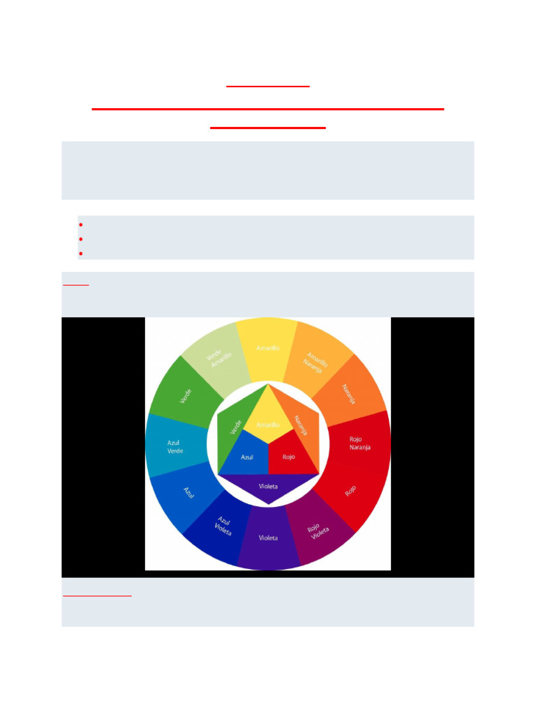 Los Colores y Su Degradación Tonal y Otras | PDF