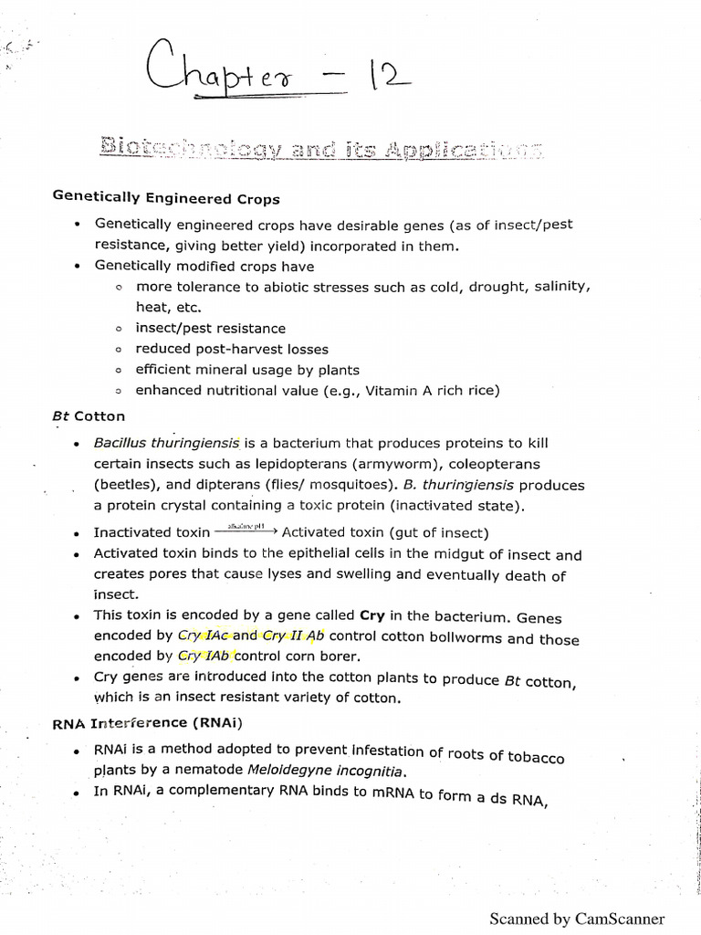 Biotechnology and Its Applications | PDF