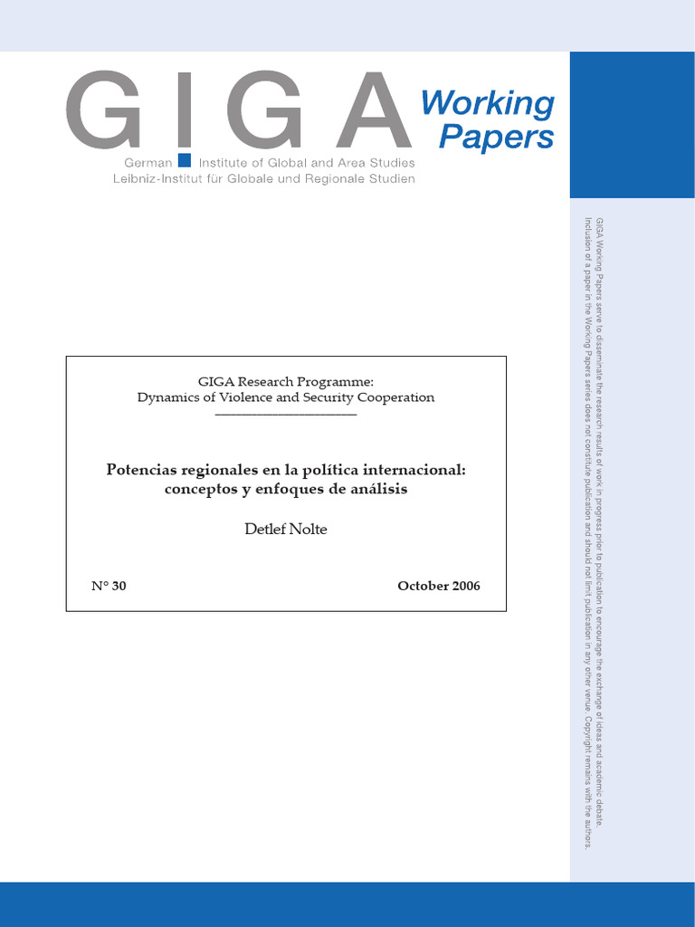 Nolte Giga - 06 - wp30 | PDF | Asia | Los Estados Unidos