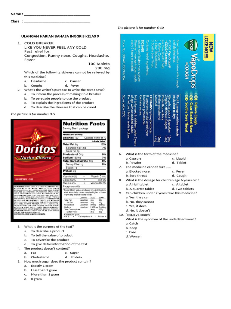UH Labels | PDF | Tablet (Pharmacy) | Common Cold