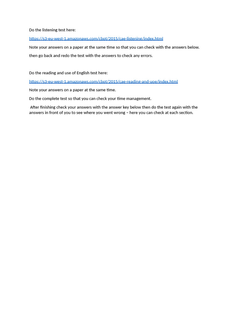 C1 Online Practice Test | PDF
