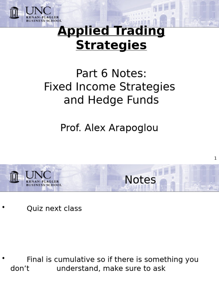 Fixed Income Strategies & Hedge Funds Guide | PDF | Bonds (Finance ...