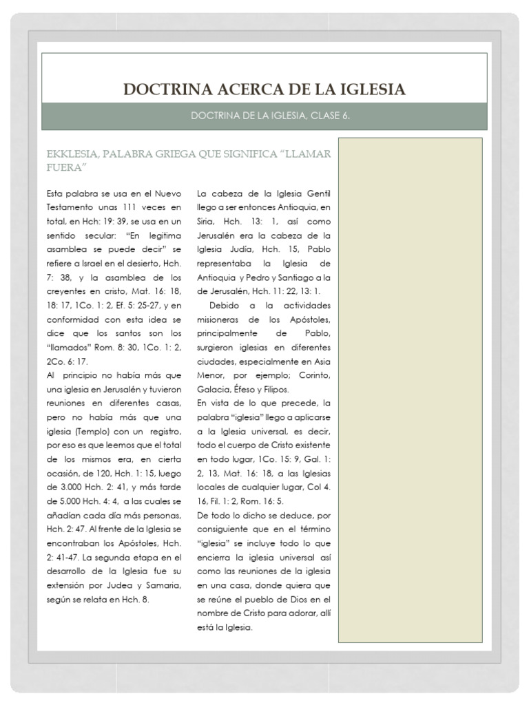 Significado y Misión de la Iglesia | PDF | Iglesia cristiana | Bautismo