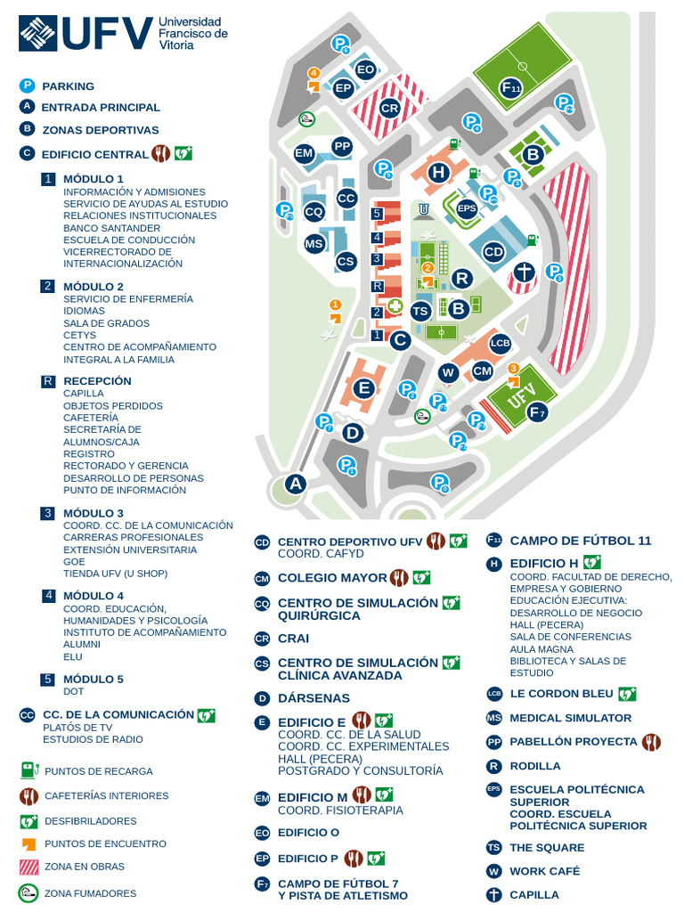 Mapa del Campus UFV 2025 | PDF