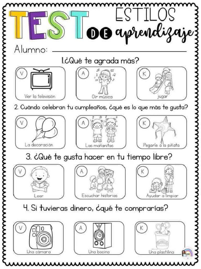 Test Estilos de Aprendizaje | PDF