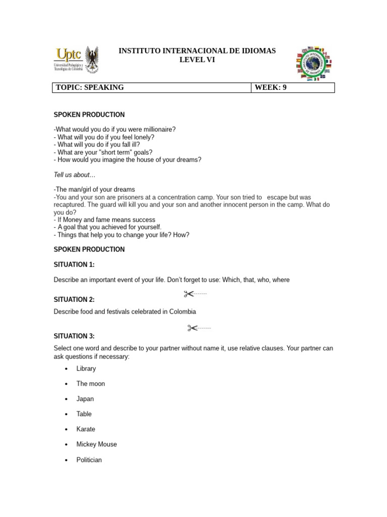 Speaking Section | PDF | Social Science