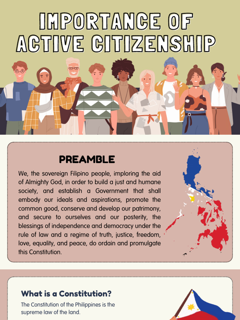 Importance of Active Citizenship in the Philippines | PDF | Civic ...