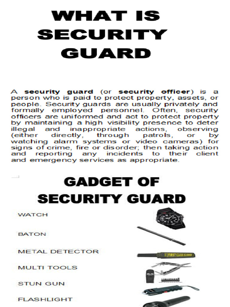 11 General Orders for Security Guards | PDF | Security Guard | Emergency