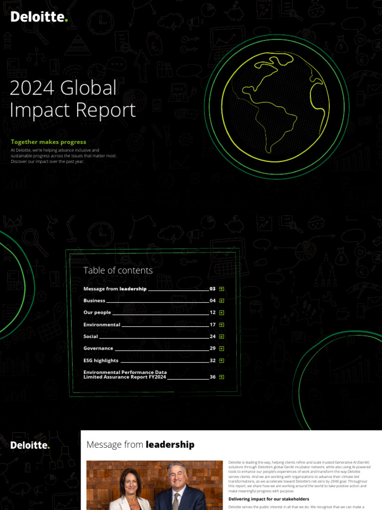 2024 Global Impact Report Overview | PDF | Sustainability | Artificial ...